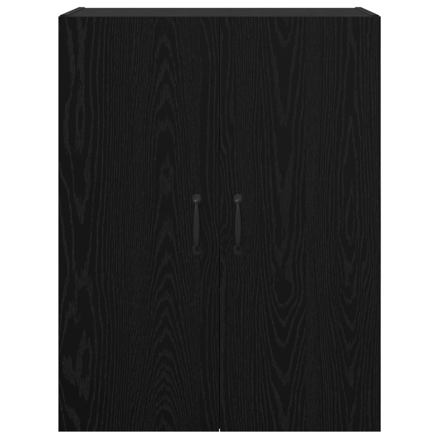 Vægmonteret skab 2 stk. Sort eg 69,5 x 34 x 90 cm