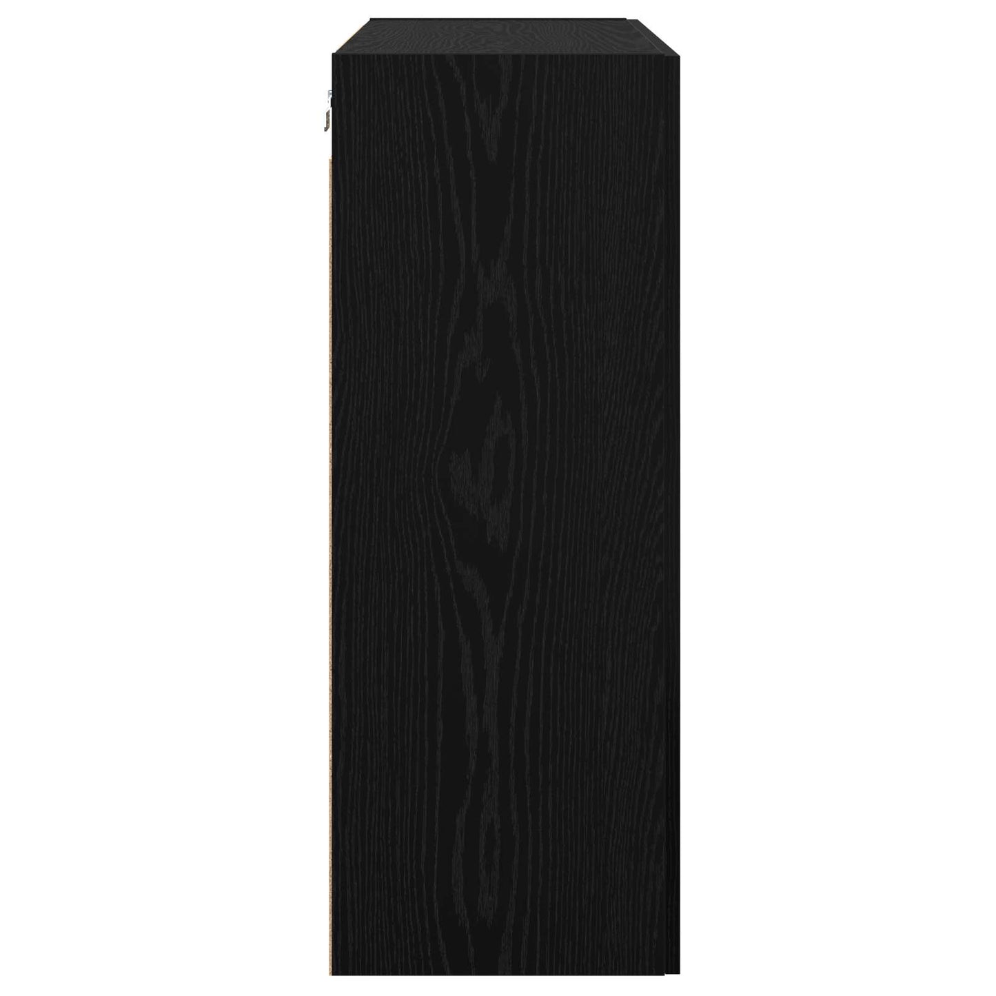 Vægmonteret skab 2 stk. Sort eg 69,5 x 34 x 90 cm