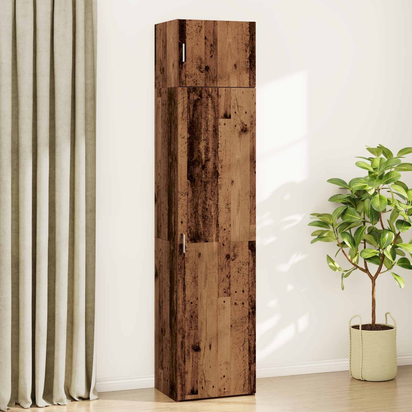 Sideboard 2 pcs Gammelt træ 50 x 41 x 225 cm