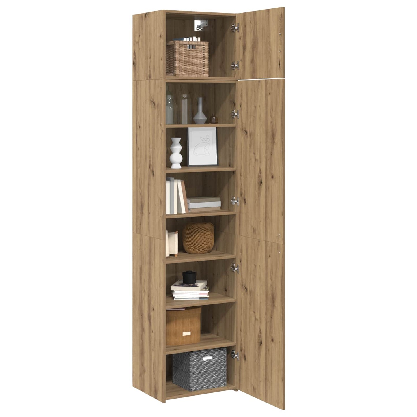 Sideboard 2 pcs Artisan Egetræ 50 x 41 x 225 cm