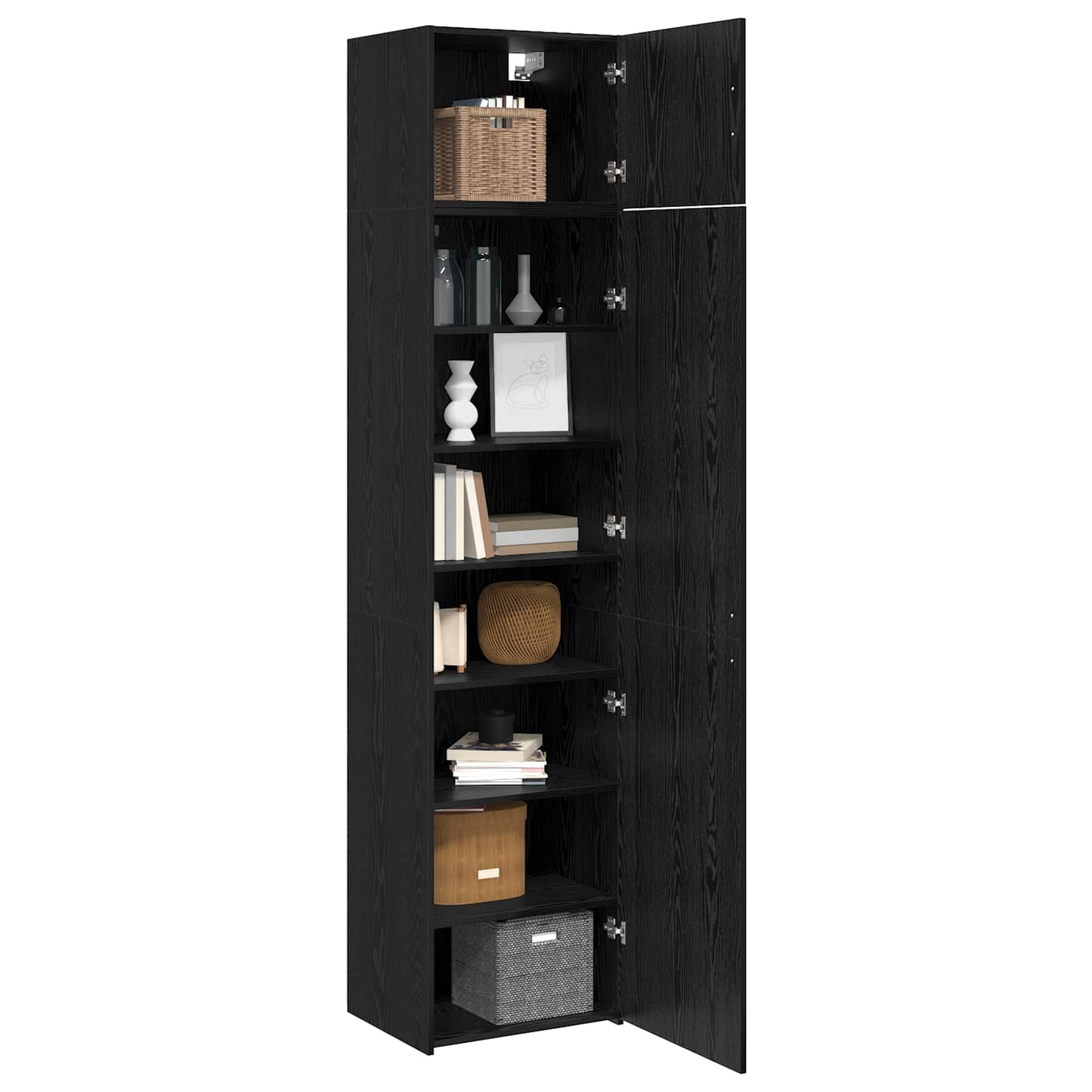 Sideboard 2 pcs Sort eg 50 x 41 x 225 cm
