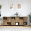 Sideboard 3 pcs Artisan Egetræ 60 x 35 x 70 cm