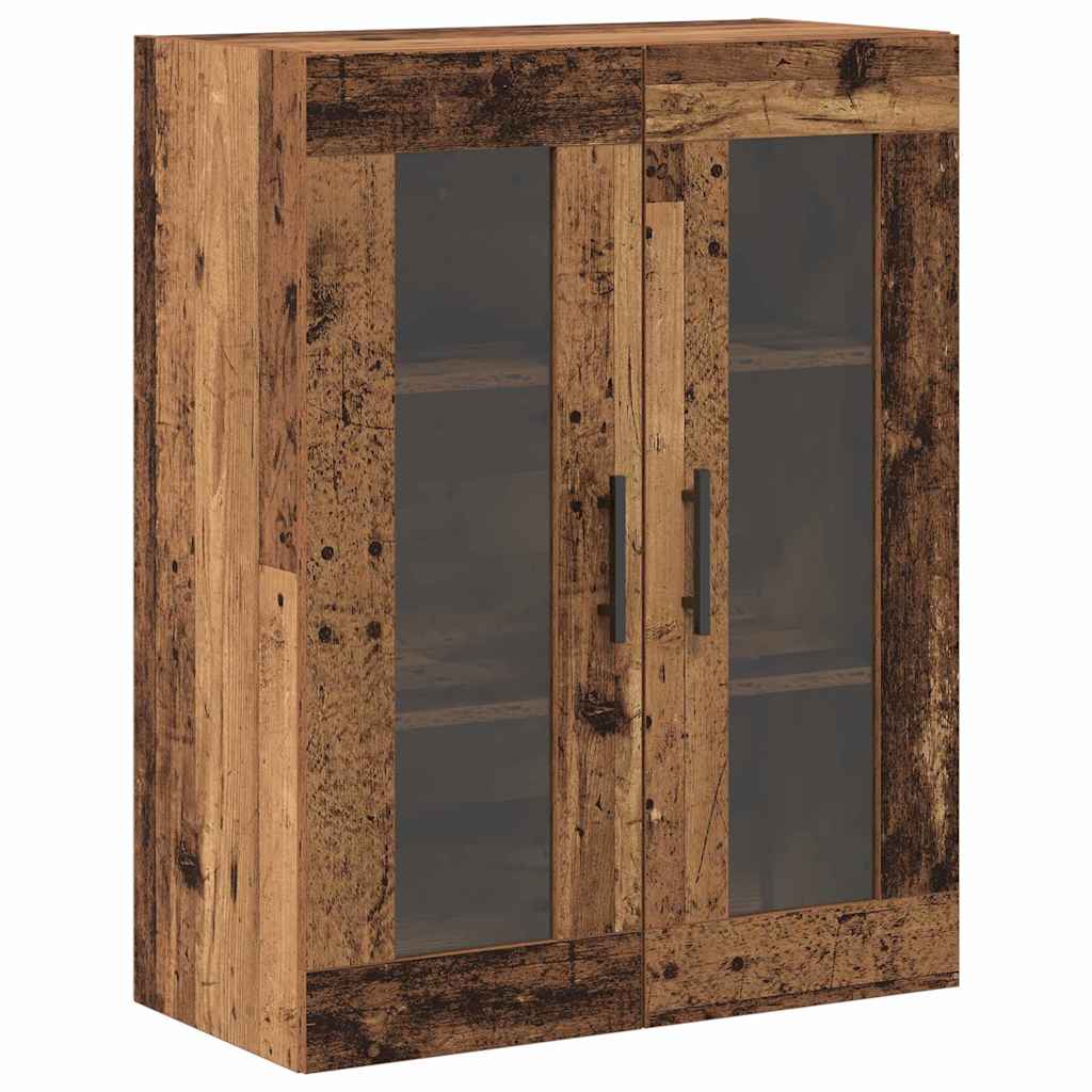 Væghængte skabe 2 pcs Gammelt træ 69,5 x 34 x 90 cm