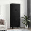 Highboard 2 stk. Sort eg 69,5 x 34 x 180 cm Konstrueret træ