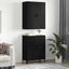 Highboard 2 stk. Sort eg 69,5 x 34 x 180 cm Konstrueret træ