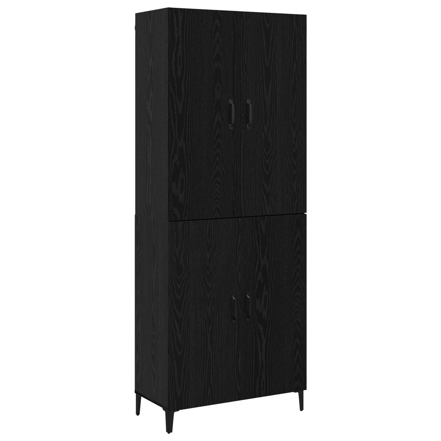 Highboard 2 stk. Sort eg 69,5 x 34 x 180 cm Konstrueret træ