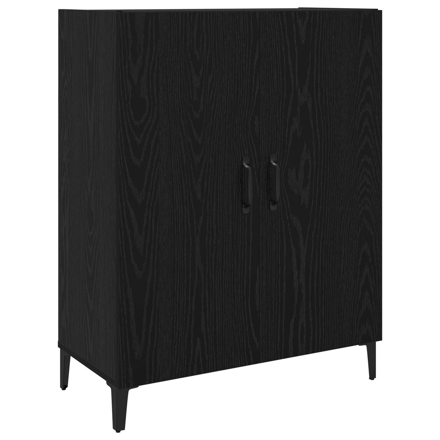 Highboard 2 stk. Sort eg 69,5 x 34 x 180 cm Konstrueret træ