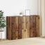 Vægmonteret skab 2 pcs Gammelt træ 69,5 x 34 x 90 cm