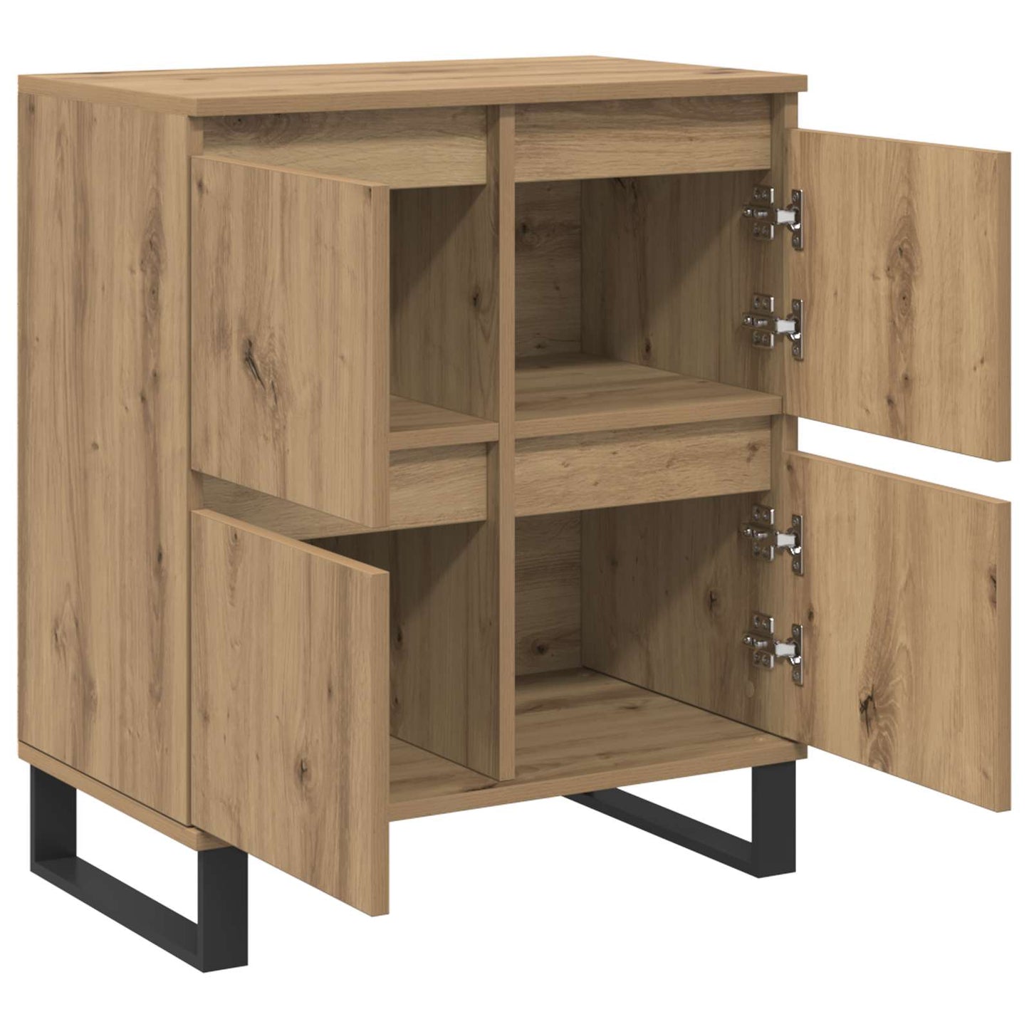 Sideboard 3 pcs Artisan Egetræ 60 x 35 x 70 cm