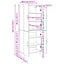 Highboard Gammelt træ 69,5 x 34 x 180 cm Konstrueret træ