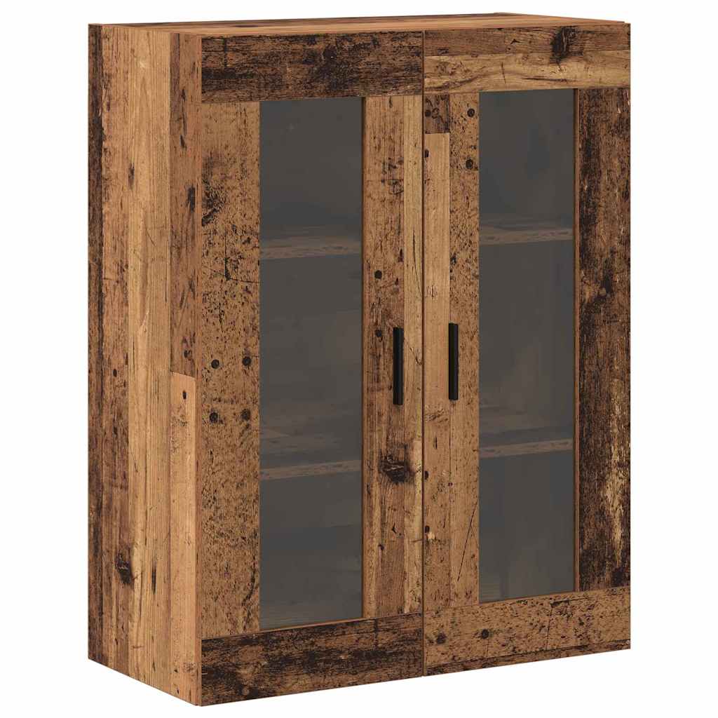 Væghængte skabe 2 pcs Gammelt træ 69,5 x 34 x 90 cm