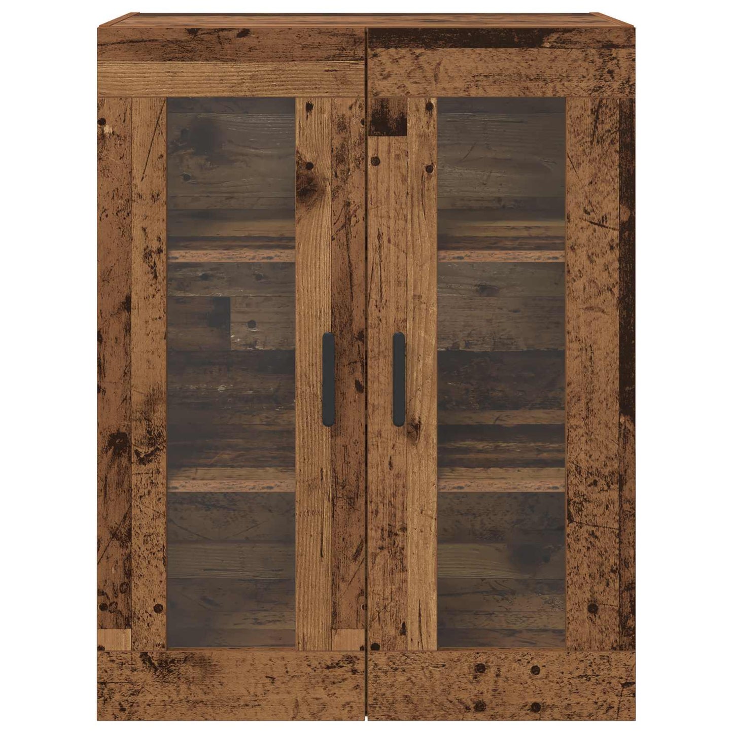 Væghængte skabe 2 pcs Gammelt træ 69,5 x 34 x 90 cm