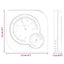 Thermo Hygrometer Hvid 7,5 x 7,5 x 1,2 cm ABS