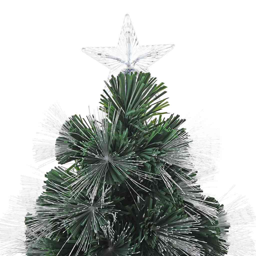 Kunstigt juletræ med 50 LED'er med stativ Grøn 64 cm PVC
