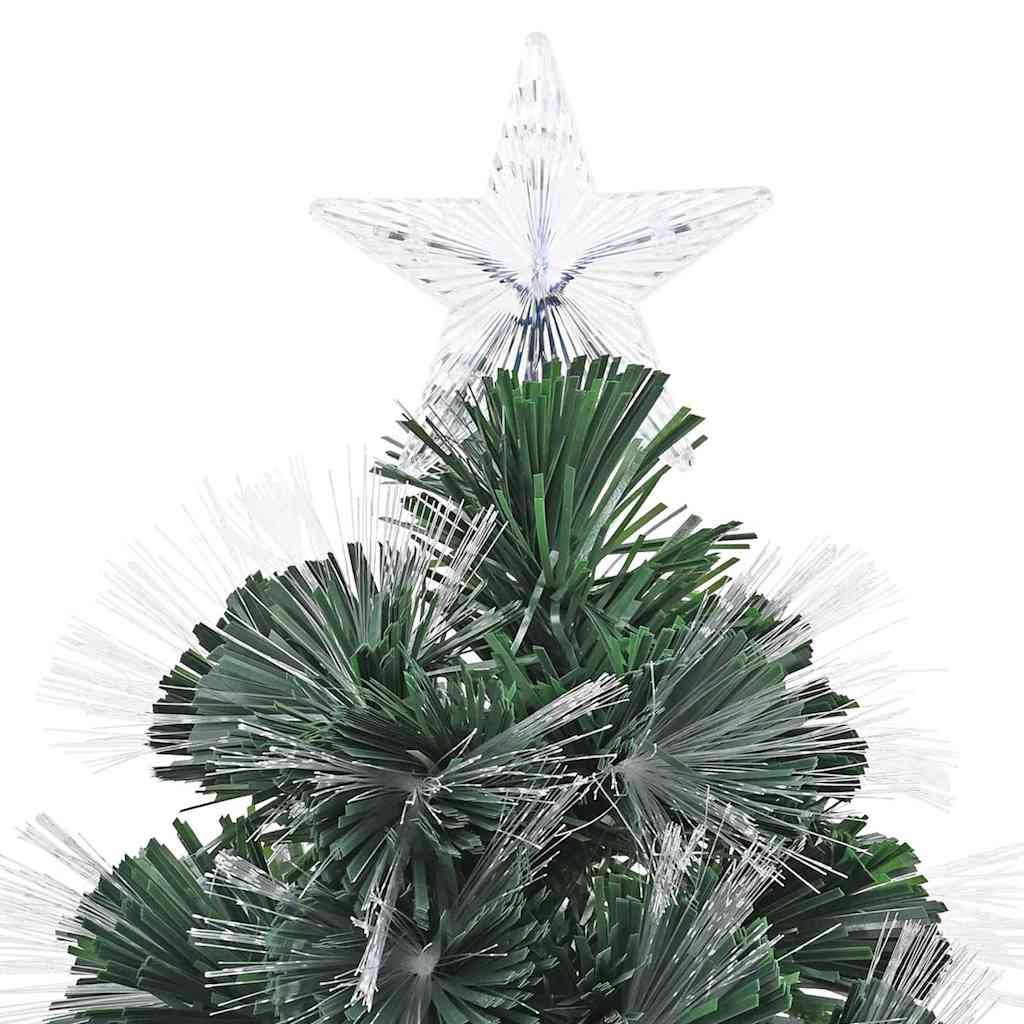 Kunstigt juletræ med 120 LED'er med stativ Grøn 120 cm PVC