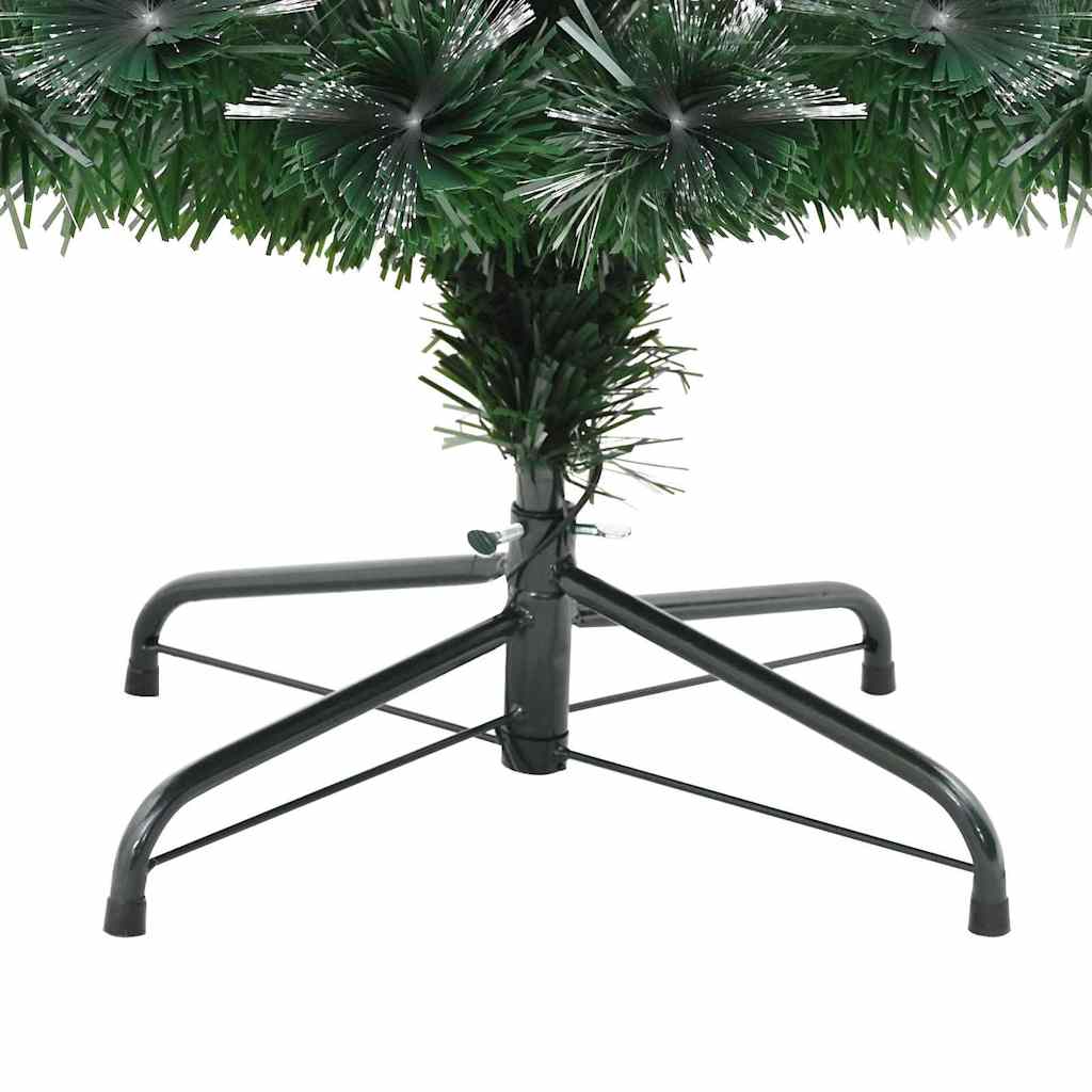 Kunstigt juletræ med 120 LED'er med stativ Grøn 120 cm PVC