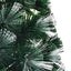 Kunstigt juletræ med 210 LED'er med stativ Grøn 180 cm PVC