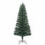 Kunstigt juletræ med 250 LED'er med stativ Grøn 210 cm PVC