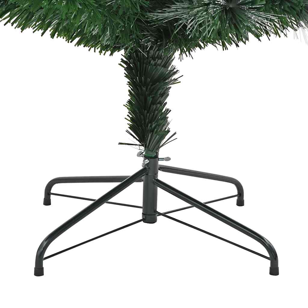 Kunstigt juletræ med 300 LED'er med stativ Grøn 240 cm PVC