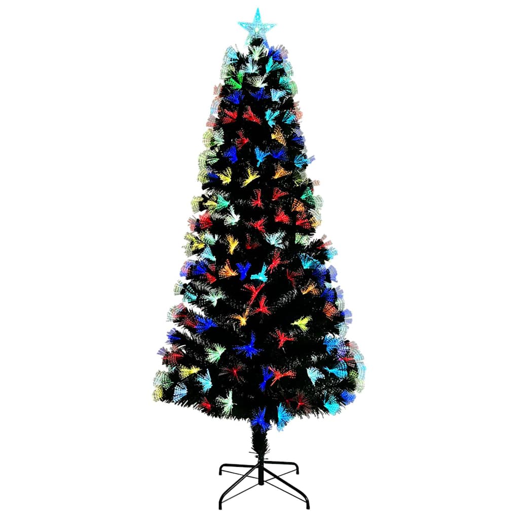 Kunstigt juletræ med 300 LED'er med stativ Grøn 240 cm PVC