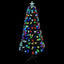 Kunstigt juletræ med 300 LED'er med stativ Grøn 240 cm PVC