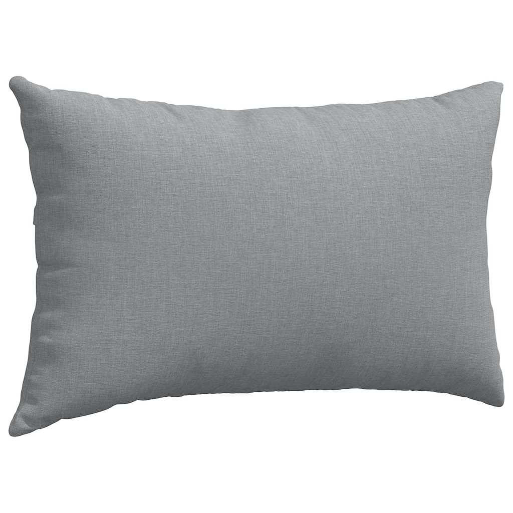 Sofapuder 2 pcs Lysegrå 50 x 30 cm Stof