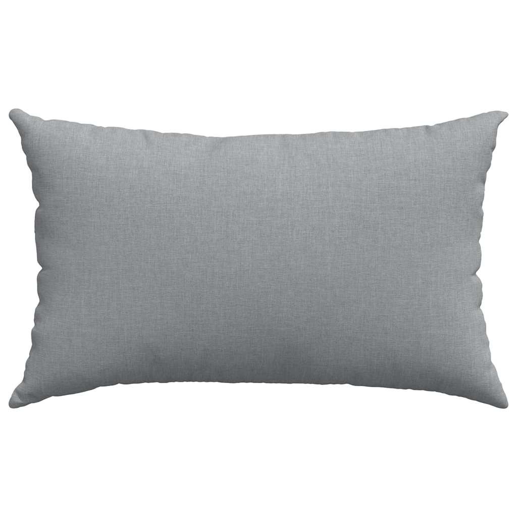 Sofapuder 2 pcs Lysegrå 50 x 30 cm Stof