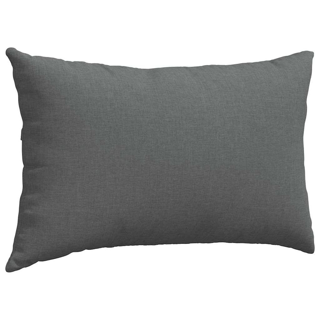 Sofapuder 2 pcs Mørkegrå 50 x 30 cm Stof