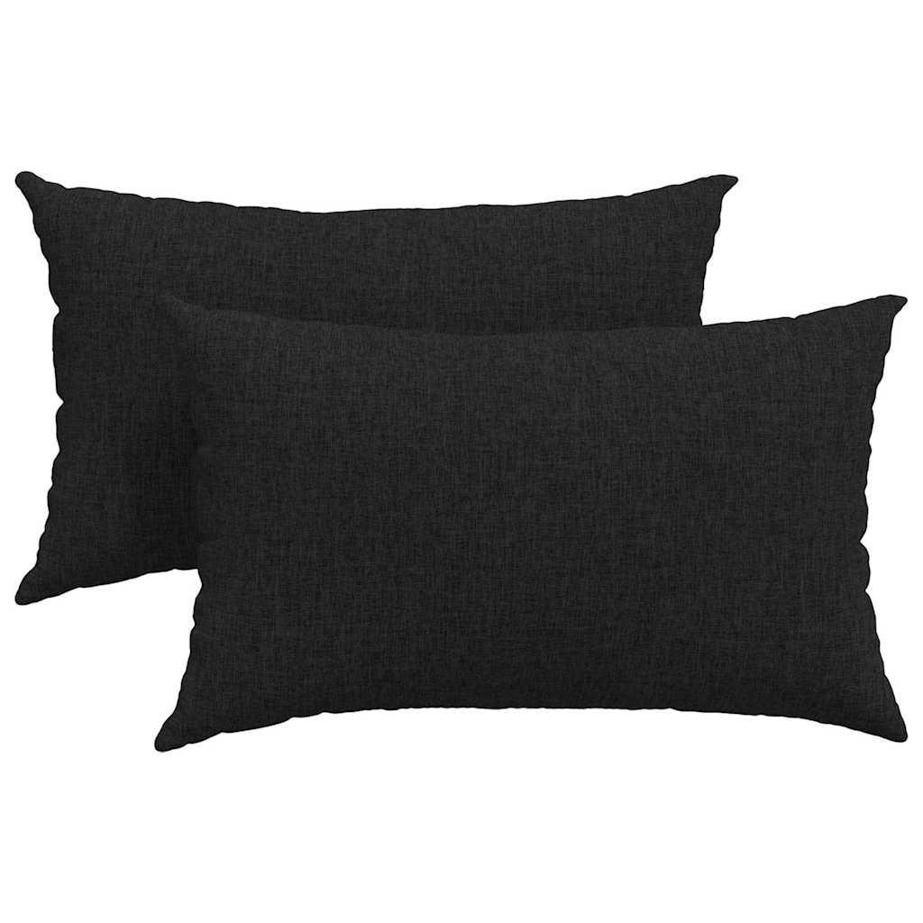 Sofapuder 2 pcs Sort 50 x 30 cm Stof