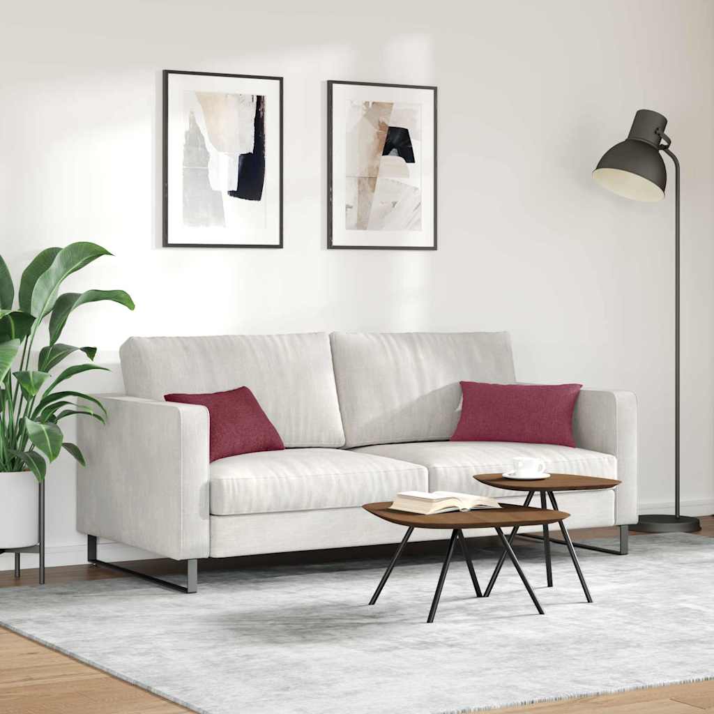 Sofapuder 2 pcs Vinrød 50 x 30 cm Stof