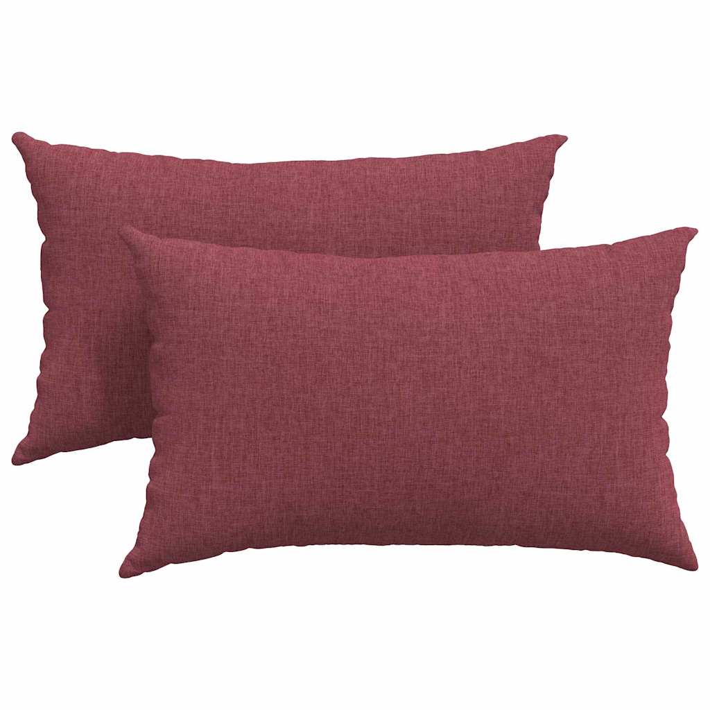 Sofapuder 2 pcs Vinrød 50 x 30 cm Stof