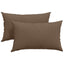 Sofapuder 2 pcs Brun 50 x 30 cm Stof