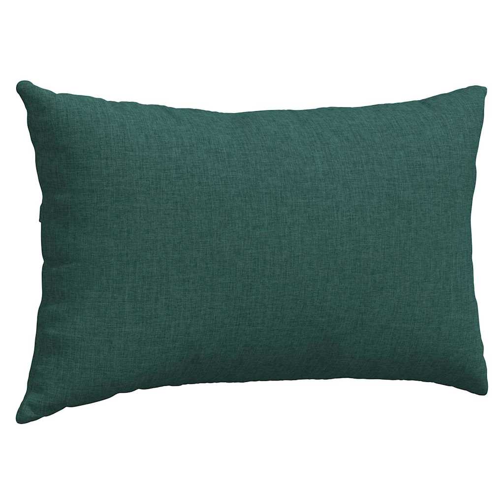Sofapuder 2 pcs Mørkegrøn 50 x 30 cm Stof