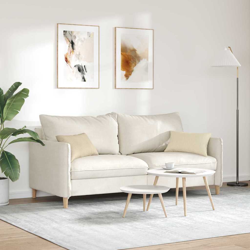 Sofapuder 2 pcs Creme 50 x 30 cm Stof