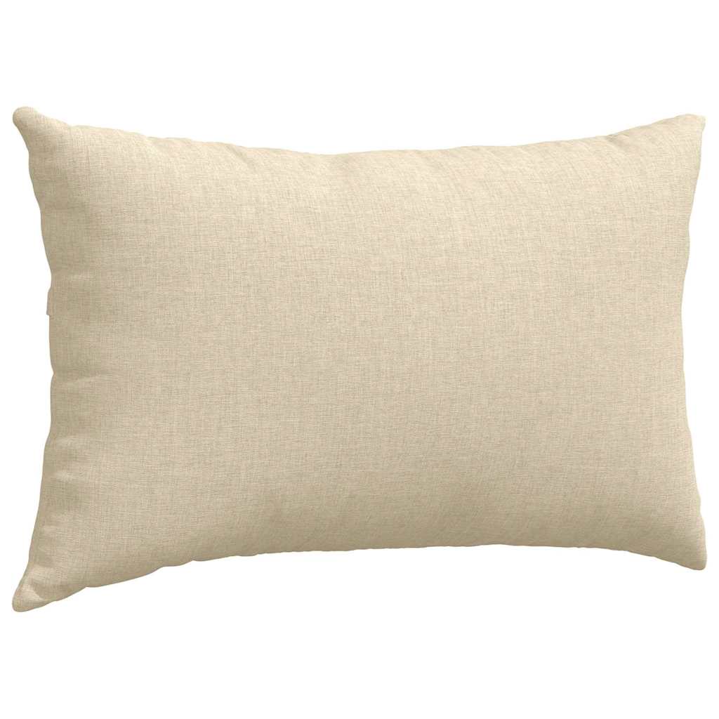Sofapuder 2 pcs Creme 50 x 30 cm Stof