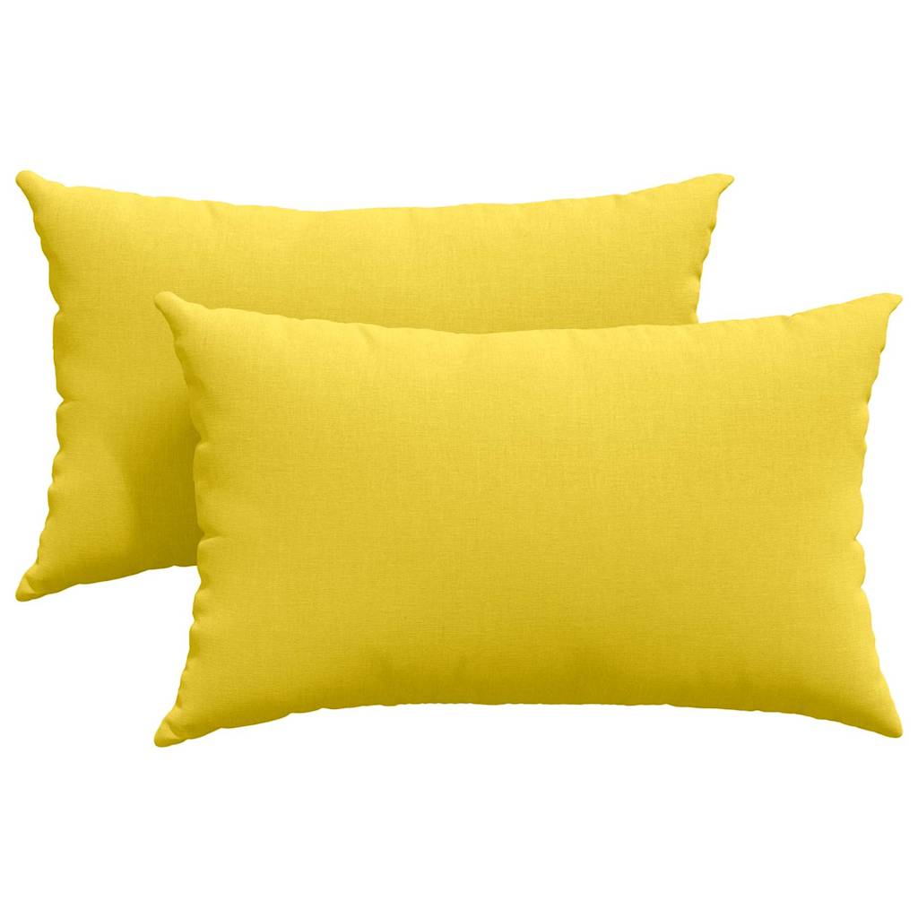 Sofapuder 2 pcs Lys Gul 50 x 30 cm Stof