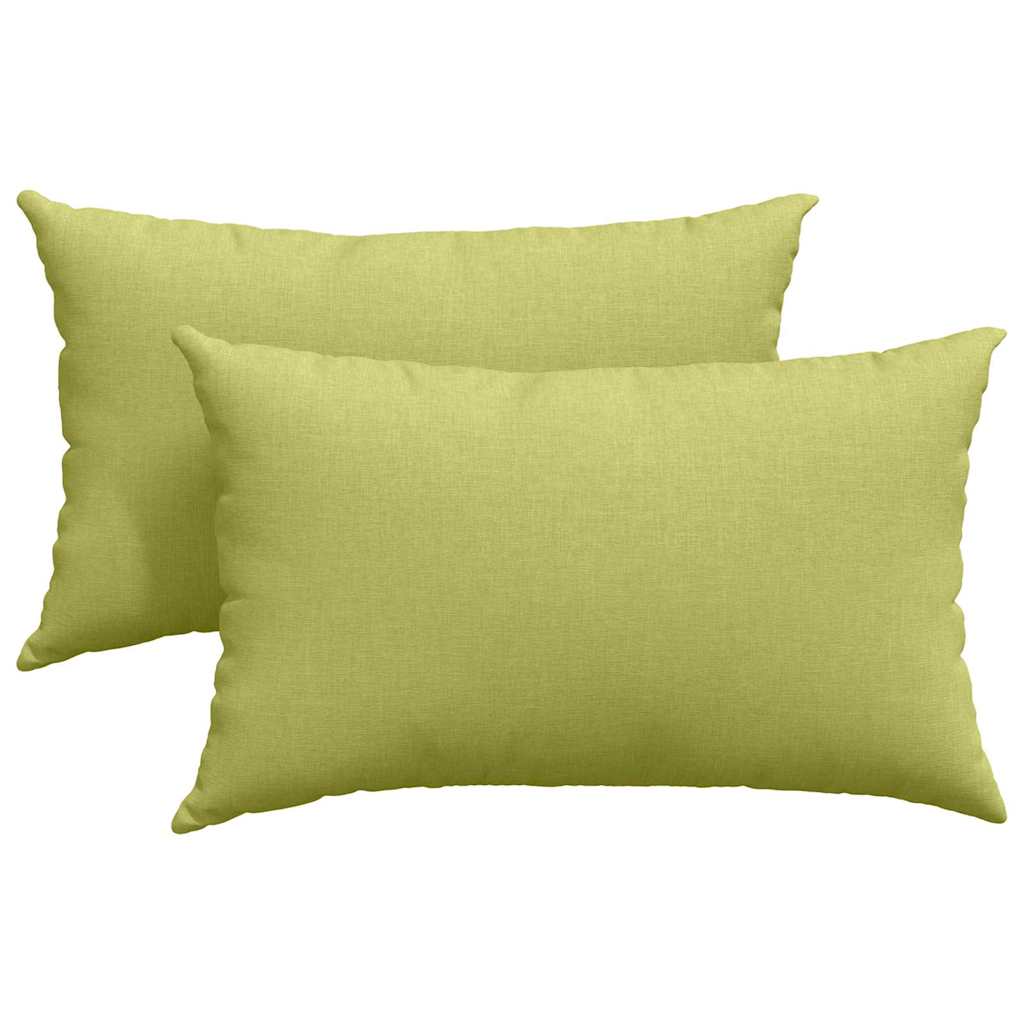 Sofapuder 2 pcs Lys grøn 50 x 30 cm Stof