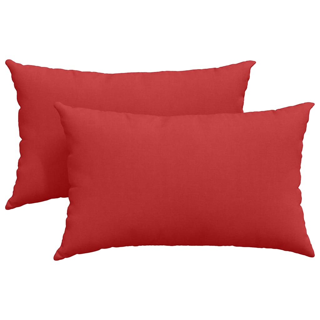 Sofapuder 2 pcs Rød 50 x 30 cm Stof