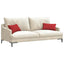Sofapuder 2 pcs Rød 50 x 30 cm Stof