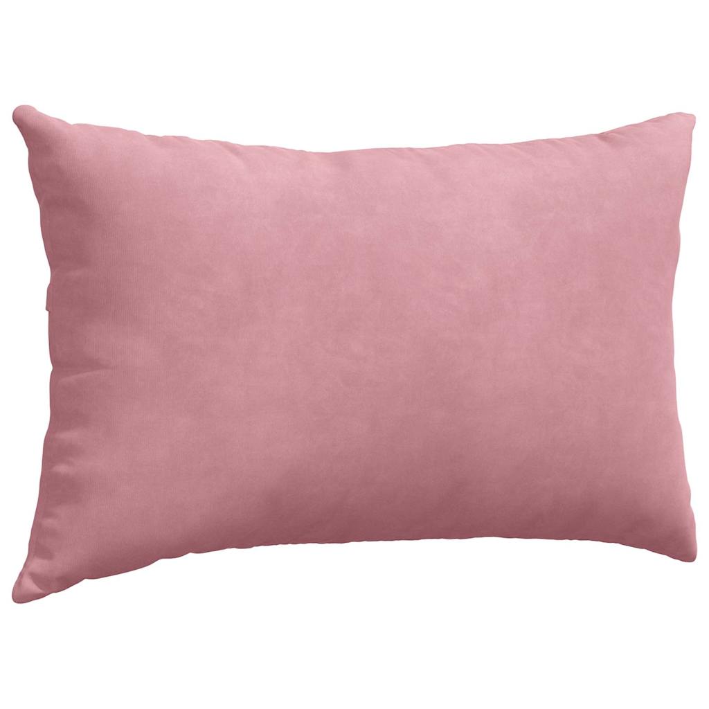 Sofapuder 2 pcs Lyserød 50 x 30 cm Velourstof