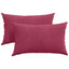 Sofapuder 2 pcs Vinrød 50 x 30 cm Velourstof