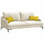Sofapuder 2 pcs Gul 50 x 30 cm Velourstof