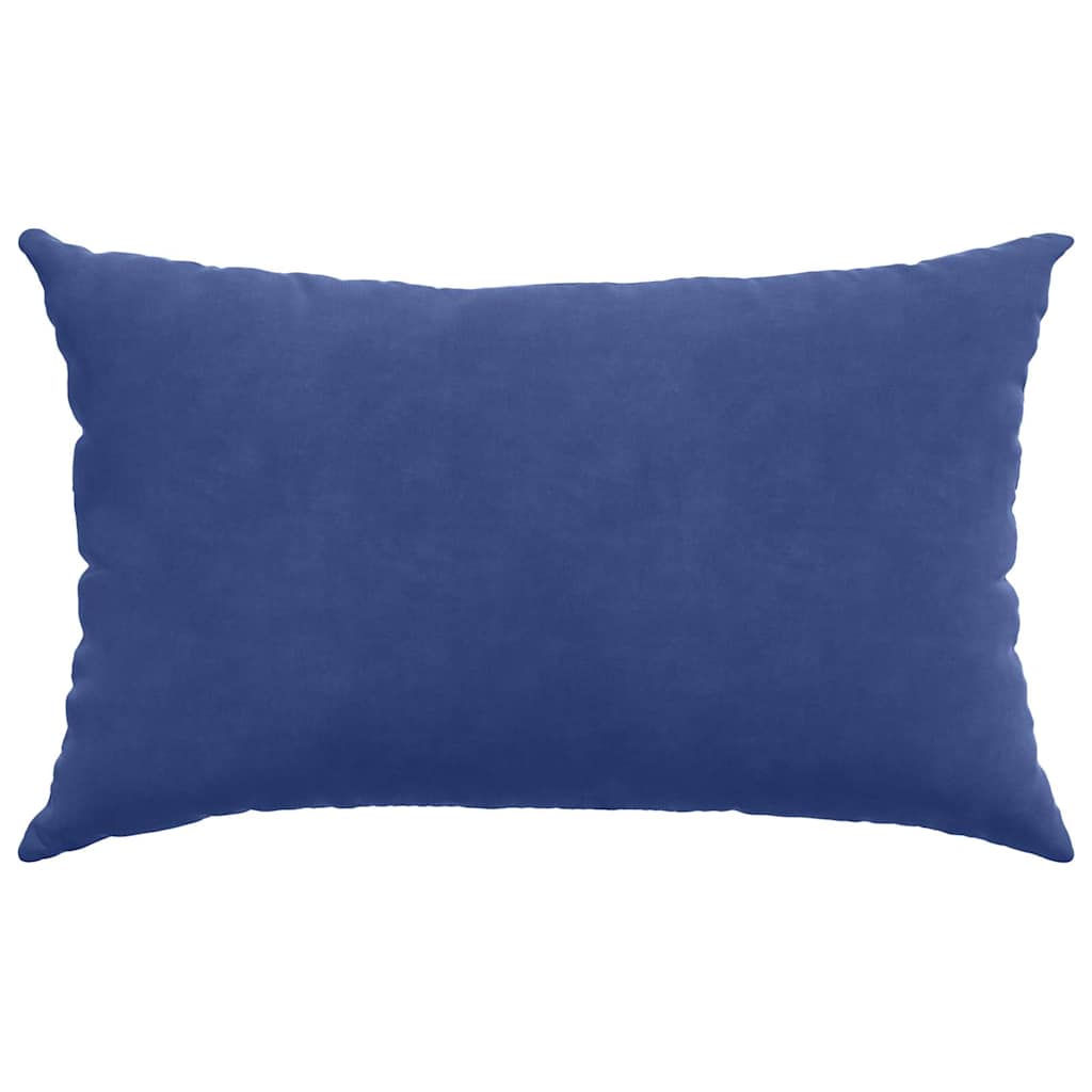 Sofapuder 2 pcs Politi blå 50 x 30 cm Velourstof