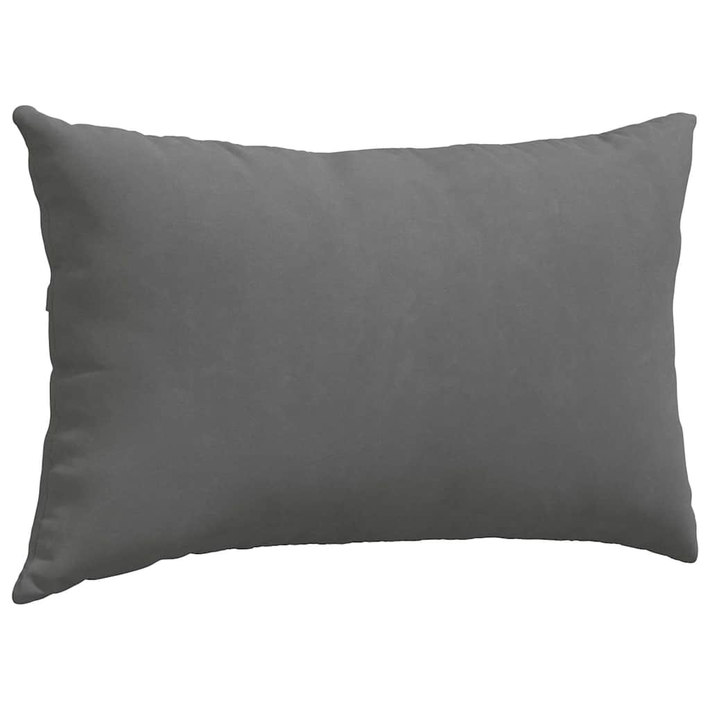 Sofapuder 2 pcs Mørkegrå 50 x 30 cm Stof