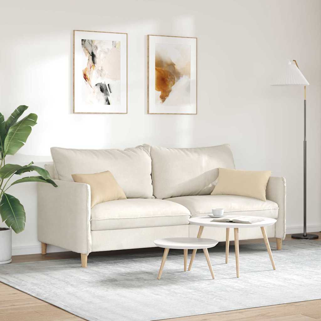 Sofapuder 2 pcs Creme 50 x 30 cm Stof