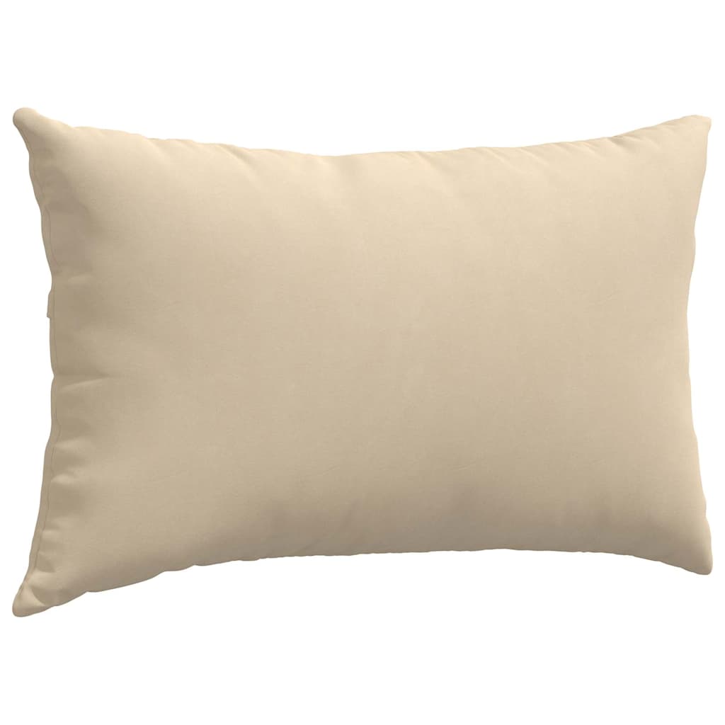 Sofapuder 2 pcs Creme 50 x 30 cm Stof
