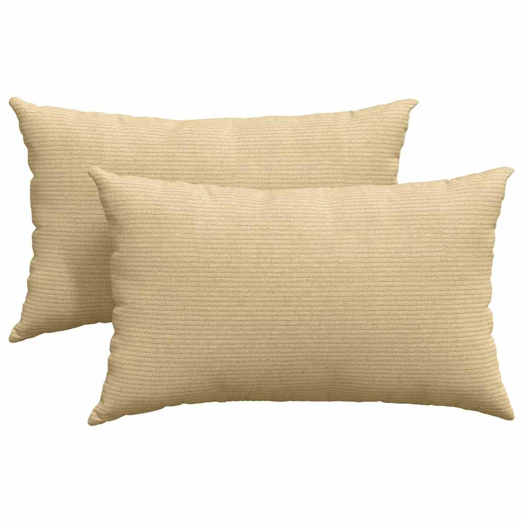 Sofapuder 2 pcs Grågrøn 50 x 30 cm Velourstof