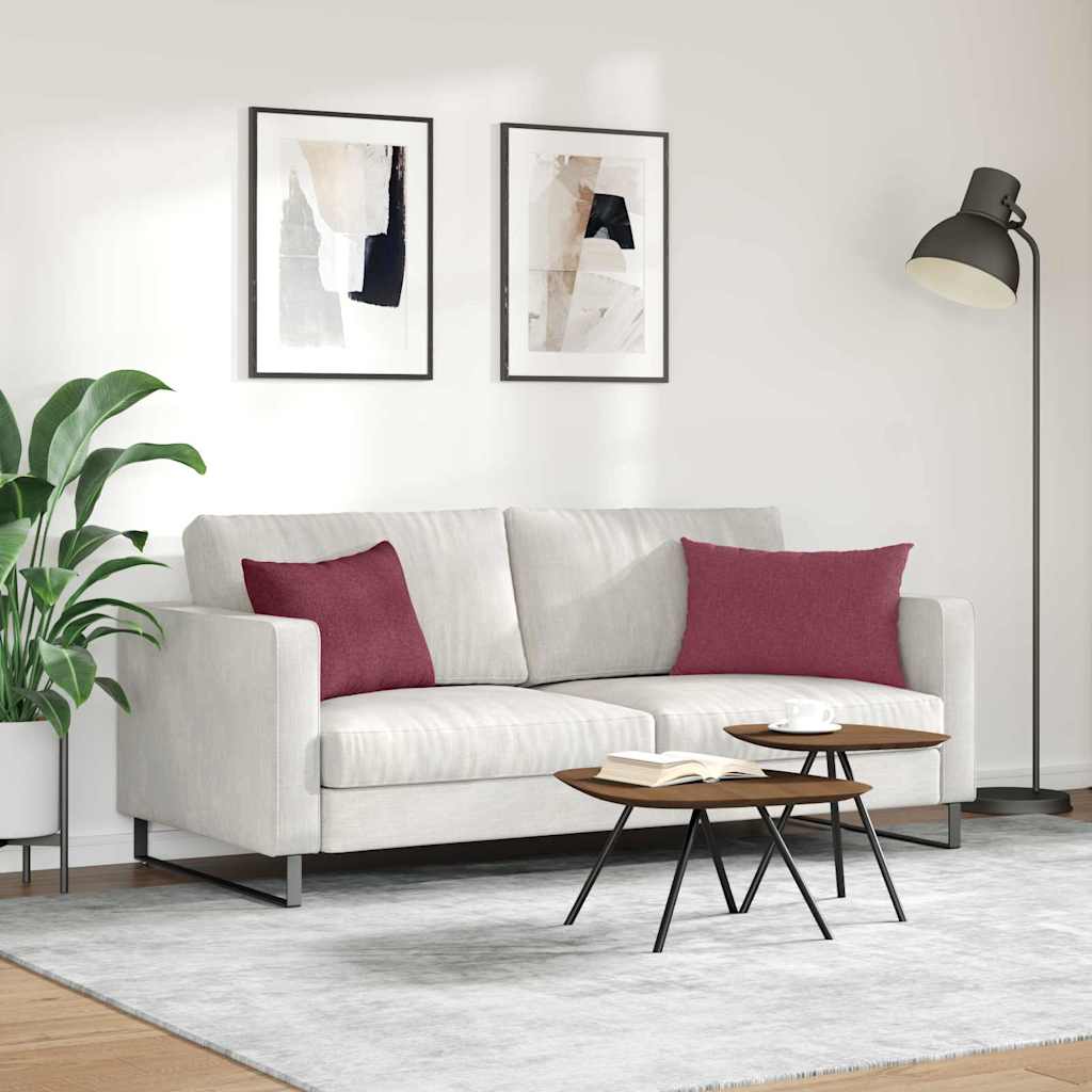 Sofapuder 2 pcs Vinrød 60 x 40 cm Stof