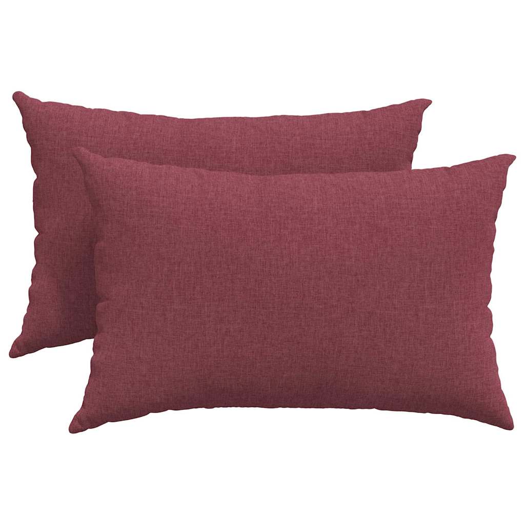 Sofapuder 2 pcs Vinrød 60 x 40 cm Stof