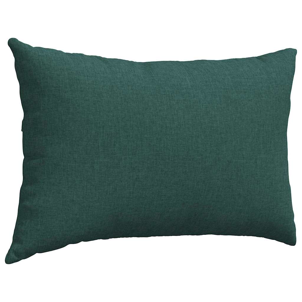 Sofapuder 2 pcs Mørkegrøn 60 x 40 cm Stof